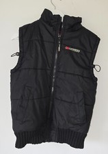 Geographical Norway Jacket Womens Uk 12 Black Gilet Outdoor Polyester Puffer