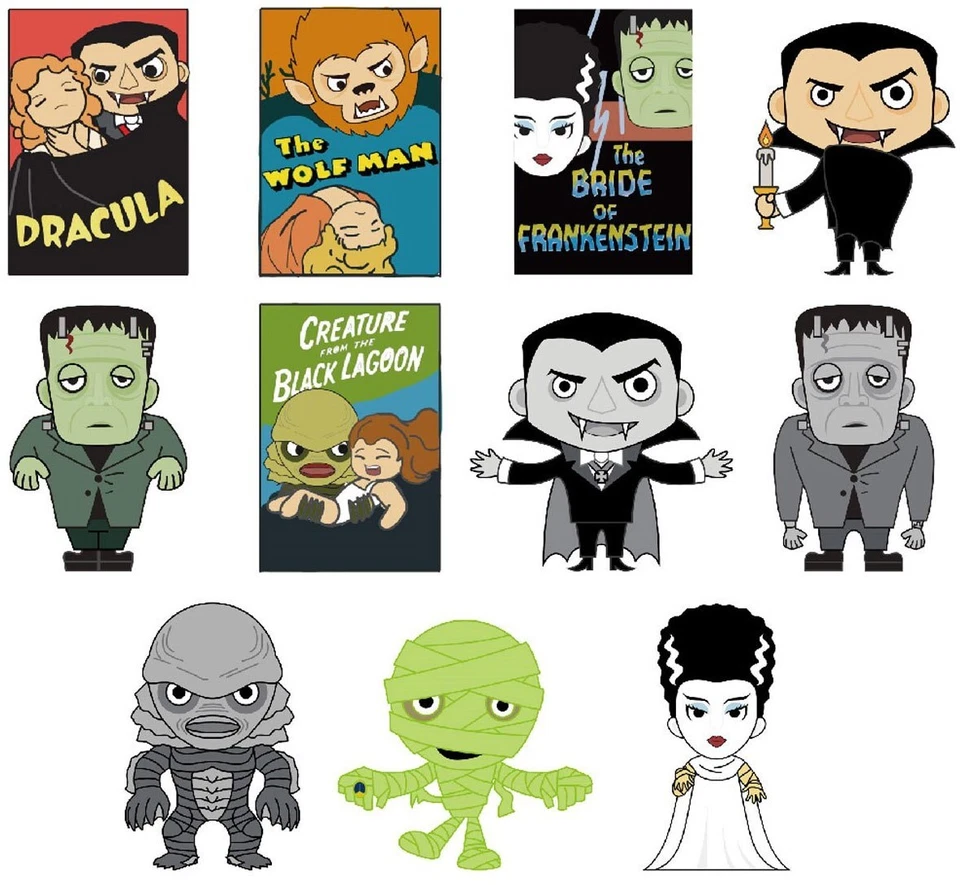 3D Figural Foam Bag Clip Universal Monsters Series 2 Pack - Image 2 of 2