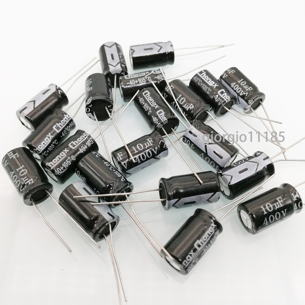 Condensatore Elettrolitico 47uF 400V +105°C 16x26mm Radiale MADE In Italy - Foto 9