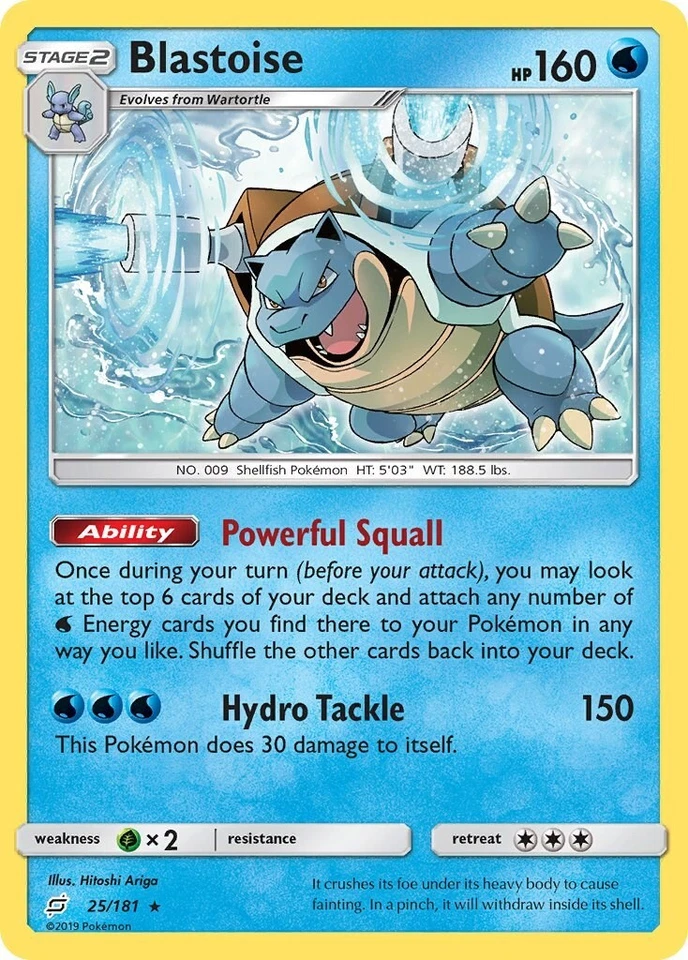 Blastoise 25/181 Sm-Team Up