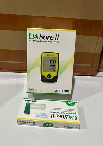 New UASure II Uric Acid Meter Test Kit Meter Tool & 25 Test Strips Uric Acid - Picture 3 of 4