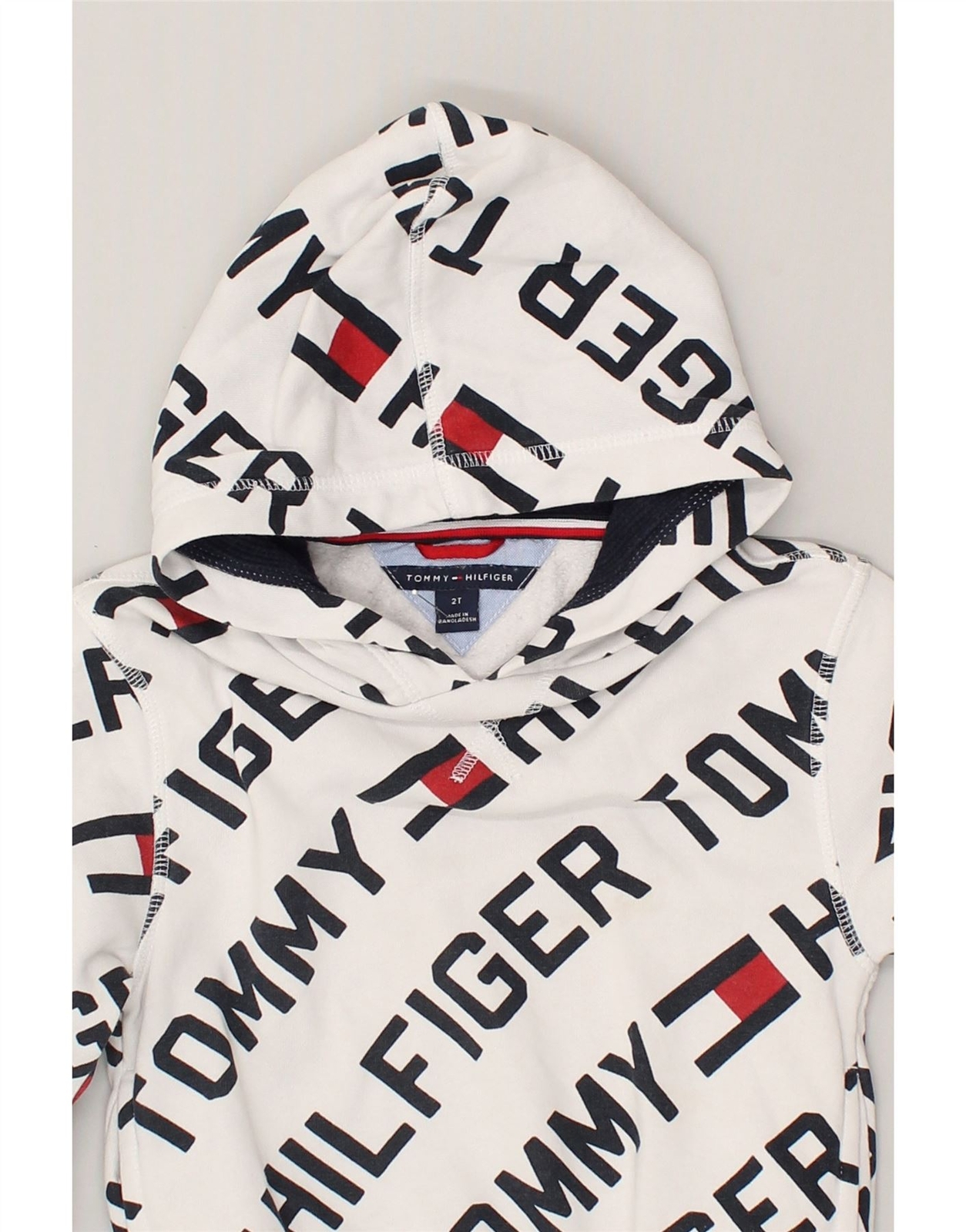 TOMMY HILFIGER Baby Boys Graphic Hoodie Jumper 1824 Months White