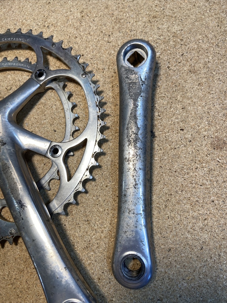 パーツ Campagnolo Record 170mm 53-39t Campagnolo Record 10 170mm 53/39t Carbon 10-Speed Square