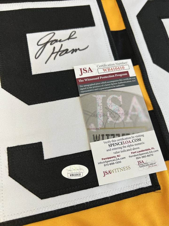 Jack Ham Pittsburgh Steelers Signed Autographed Jersey JSA COA HOF ‘88 - Image 2 of 4