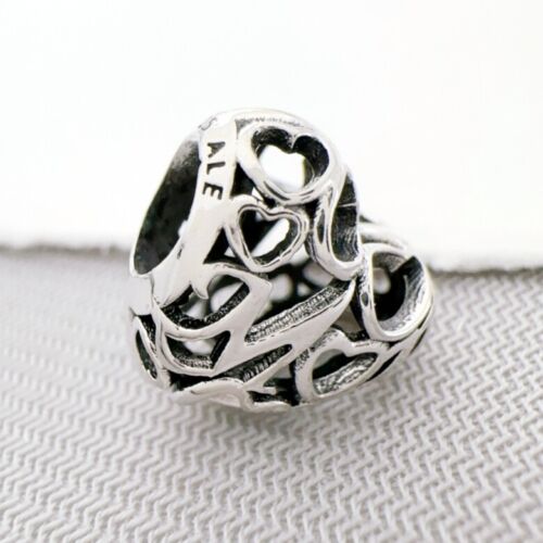 Pandora Authentic S925 Silver Charm Motherly Love Hollow Heart Charm Bead 791519 - Picture 3 of 4