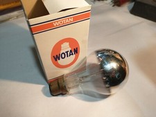WOTAN SILVERED 100W 240v  3 Pin  B22d3 / BC-3 - Bayonet Cap Light Bulb Lamp 