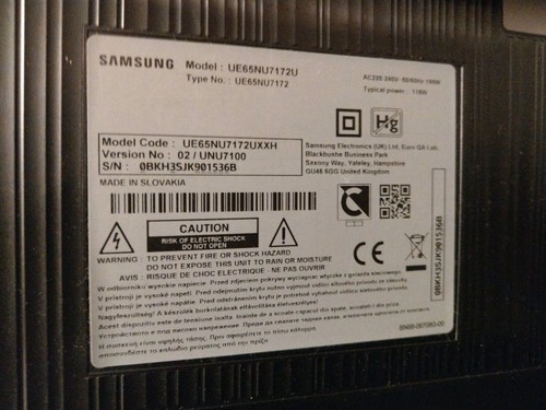 Set Hardware für Samsung TV UE65 NU7172- BN44-BN41 Mainboard Netzteil