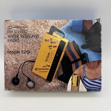 Vintage Centurion Portable Water Resistant FM Radio Model E210