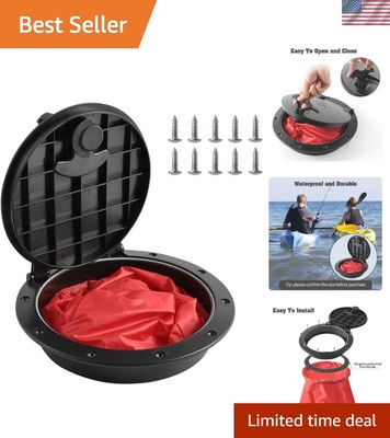 Complete Kayak Deck Plate Kit - Waterproof Bag, Rod Holders, and Hull Protection
