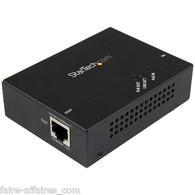 Startech.com POEEXT1GAT/Repeater/Extender 100m Ethernet/Informatisch Neu