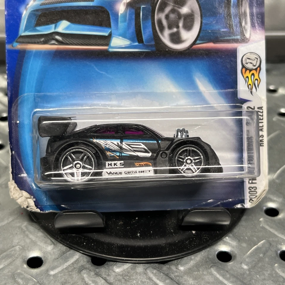 Hot Wheels #40 2003 primeras ediciones 28/42 HKS ALTEZZA negro plateado-tampo con Pr5 Sp Foto 2 de 4