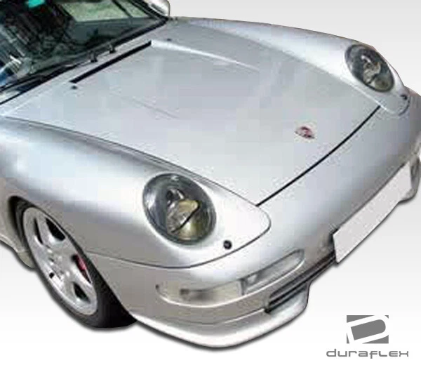 For 1995-1998 911 Carrera 993 C2 C4 Targa Duraflex RS Look Front Add Ons Spat Bu Foto 3 de 4