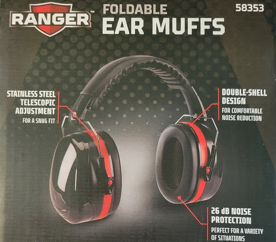 Protector de ruido de seguridad auditiva para los oídos insonorización disparo de ruido trabajo 26db Foto 2 de 2