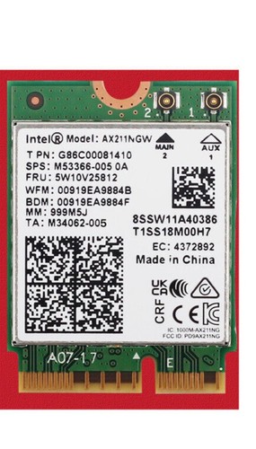 Intel AX211 WIFI 6E CNVio2 Adapter w/Tri Band 2.4 | 5 | & 6GHz AX211NGW 2.4Gbps - Picture 4 of 11