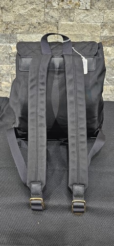 Michael Kors großer gesteppter Kieran Rucksack schwarz Nylon Taschen Quasten Kordelzug - Bild 4 von 10