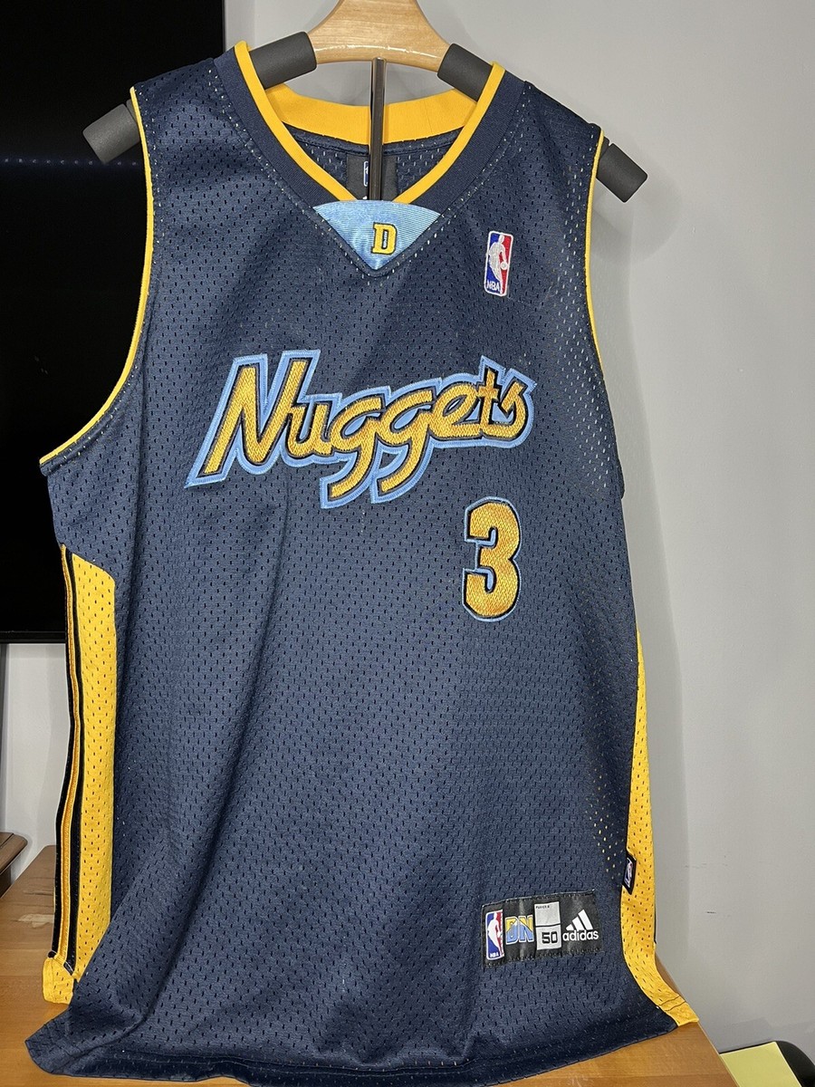 Allen Iverson Denver Nuggets Adidas NBA Authentics Swingman Jersey