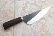 Crude - 7 Inch Premium Asian Carbon Steel Boning Chef Kitchen Knife, Sharp