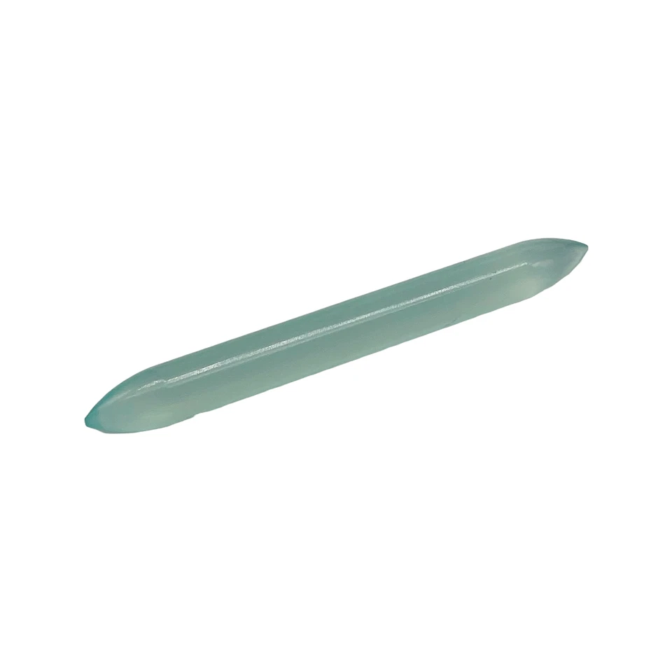 Medidores de colmillo de espiga de tabique de piedras preciosas de calcedonia acuática natural tamaños de 1,6 mm a 12 mm Foto 2 de 4