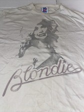BLONDIE 77 Punk Rock Debbie Harry Size XL T-Shirt Junk Food USA Made Tag