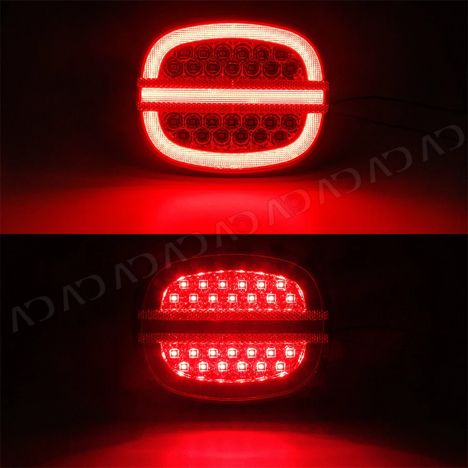 For 1990-1996 Chevrolet Corvette C4 LED Brake Tail Lights RED lens Red Light - Изображение 2 из 4