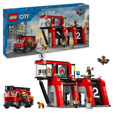 LEGO City 60414 Stazione dei pompieri e camion dei pompieri