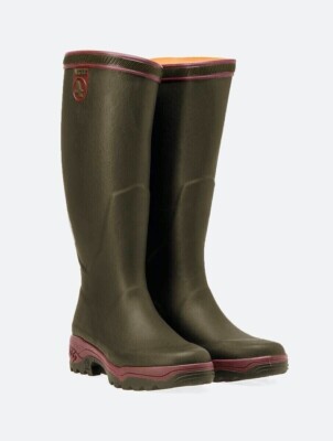 AIGLE Parcours 2 End Kaki Gummistiefel Jagd /Angeln Khaki Grün Neuware Gr. 49