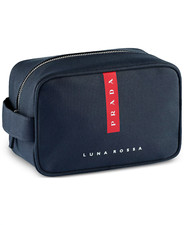PRADA Luna Rossa Dark Blue Dopp Kit Toiletry Bag With Dust Bag