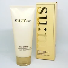 SU:M37 Time Energy Fresh Cleansing Foam 200ml Moisturizing Anti Aging K-Beauty