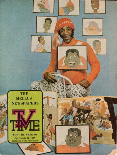 RARE 1973  BILL COSBY FAT ALBERT TV TIME GUIDE REGIONAL