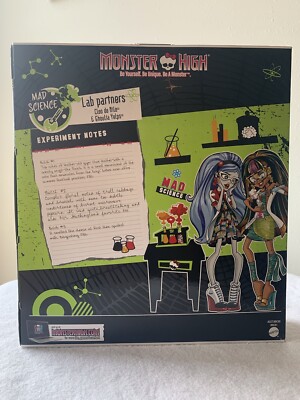 MONSTER HIGH MAD SCIENCE LAB PARTNERS CLEO DE NILE & GHOULIA YELPS