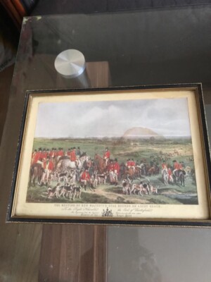 Das Treffen der Hirschhunde Ihrer Majestät auf Ascot Heide Foto gerahmt - 8x10 