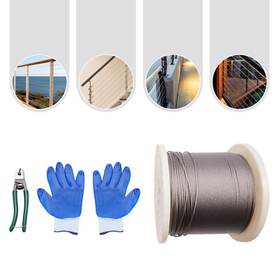 Stainless Steel Wire Rope Deck Railing Cable Braided Stainless Steel Cable