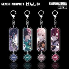 High Quality Game Acrylic Keychain Pendants Genshin Impact Bag Ornaments Otaku