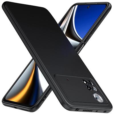 Schutzhülle für Xiaomi POCO X4 Pro 5G Handy Hülle Case Slim Cover Tasche Schwarz