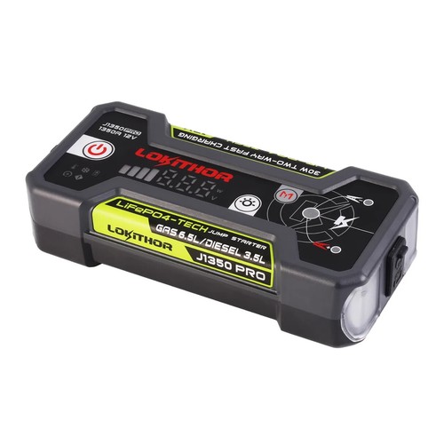 Lokithor Jumpstarter J1350 Ultrasafe Auto Starthilfegerät Batterie Booster 1350A - Picture 8 of 13