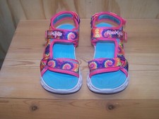 Skechers Heart Lights youth girls sandals SZ 2 Style 302160L / HPMT