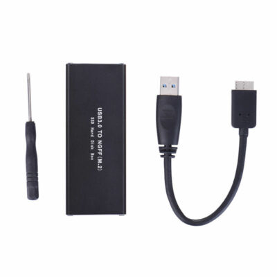 USB 3.0 to NGFF M2 SSD External Enclosure Case Box For 2230/2242/2260/2280 SSD