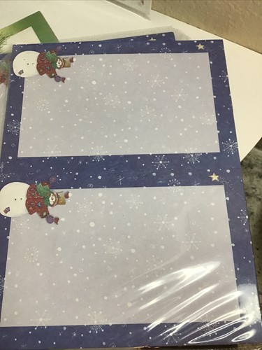 Assortment of 6 Christmas Letter Paper Vintage & New - Inkjet & Laser Printer - Picture 2 of 12