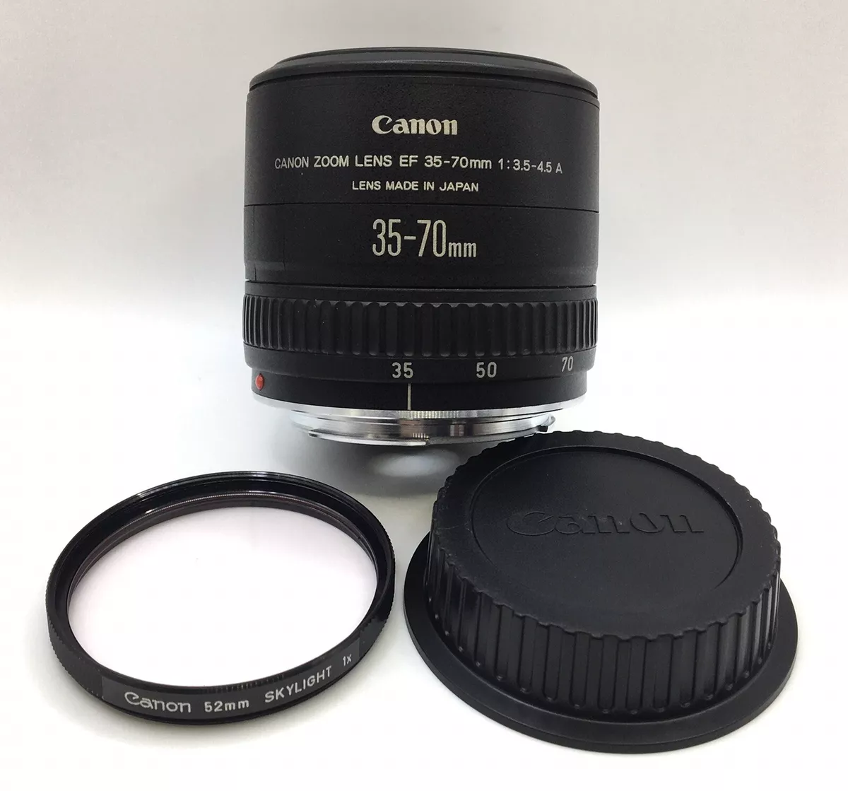 Canon Zoom Lens EF 35-70mm 1:3.5-4.5 A w/UV Filter&Rear Cap Made in Japan(JP)