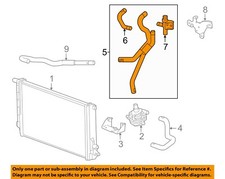 GM OEM 16-19 CT6 Cooling Intercooler-Coolant Hose 84049517