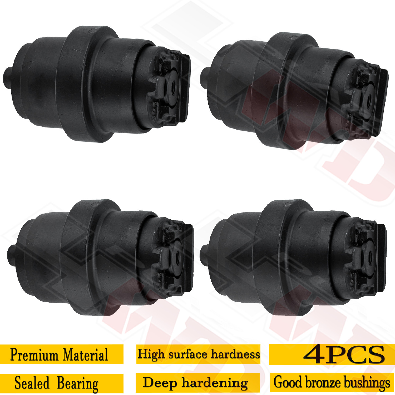 4x Bottom Roller Track Roller For John Deere 27D Excavator Undercarriage