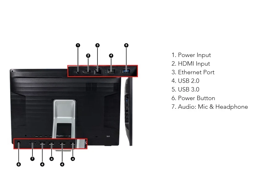 Pantalla Táctil 19.5" AIO i3-10110U 8GB RAM 128GB SSD W11P Batería Interna Respaldo  Foto 4 de 4