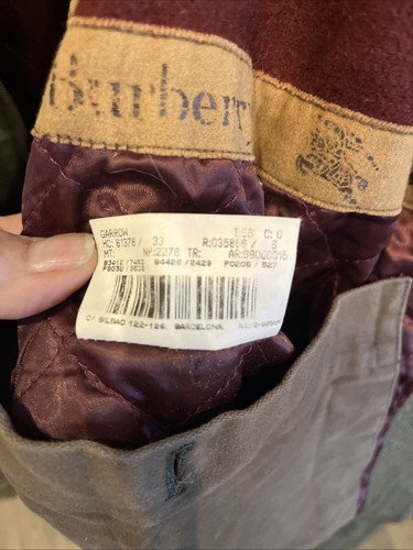 BURBERRY Made in Italy,Wool Blend,Button /Zip Front ,Coat,Size L - Picture 9 of 13