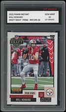 Will Howard 2025 Panini Instant NFL Draft Night #38 Rookie Card 1st Graded 10