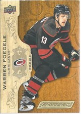 2018-19 Upper Deck UD Engrained WARREN FOEGELE Rookie 216/299 Carolina 