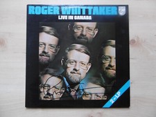 Roger Whittaker Autograph Signed LP Cover "Live In Canada" Vinyl