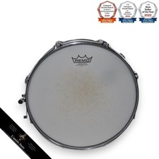 Ludwig LM400 1980 Vintage Snare Drum Blue Olive Badge Rare Collectible