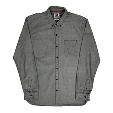 Quiksilver Shirt - Large Grey Cotton Blend