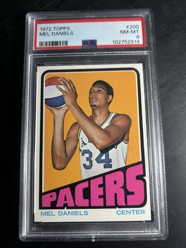 1972 Topps #200 Mel Daniels PSA 8 Indiana Pacers HOF