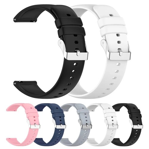 Silicone Rubber Watch Strap Smart Band 16mm 18mm 20mm 22mm 24mm Quick Release UK